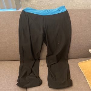 Black and blue Nike joggers